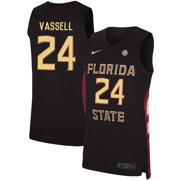 Florida State Seminoles 24 Devin Vassell Black Nike Basketball College Jersey
