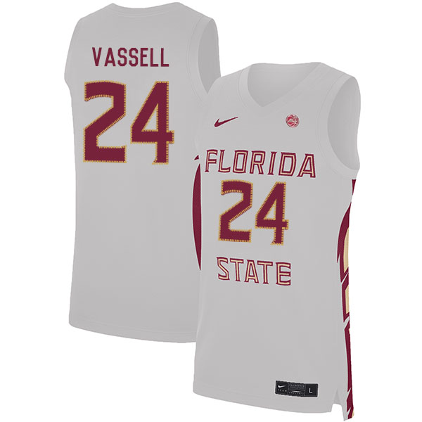 Florida State Seminoles 24 Devin Vassell White Nike Basketball College Jersey