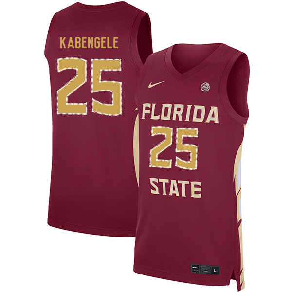 Florida State Seminoles 25 Mfiondu Kabengele Red Nike Basketball College Jersey