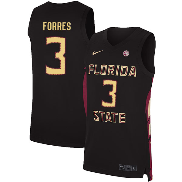 Florida State Seminoles 3 Trent Forrest Black Nike Basketball College Jersey
