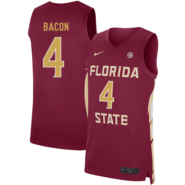Florida State Seminoles 4 Dwayne Bacon Red Nike Basketball College Jersey