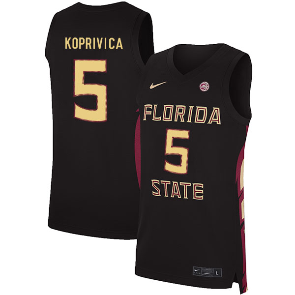Florida State Seminoles 5 Balsa Koprivica Black Nike Basketball College Jersey