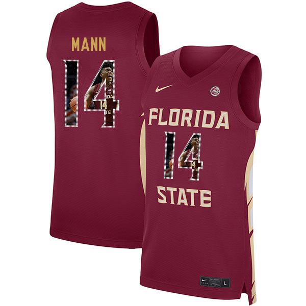 Florida State Seminoles 14 Terance Mann Red Nike Basketball College Fashion Jersey
