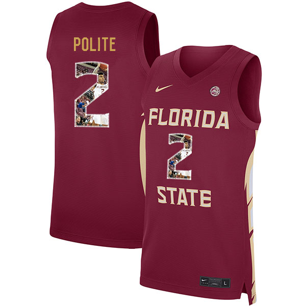 Florida State Seminoles 2 Anthony Polite Red Nike Basketball College Fashion Jersey
