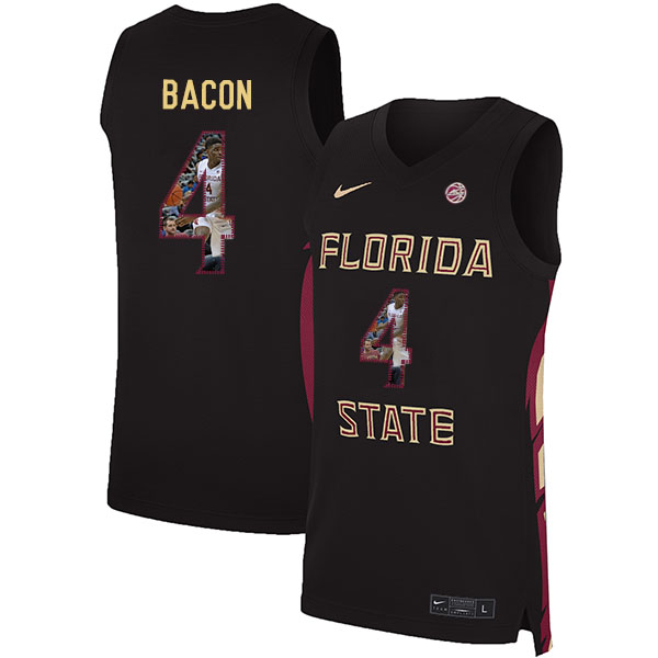 Florida State Seminoles 4 Dwayne Bacon Black Nike Basketball College Fashion Jersey
