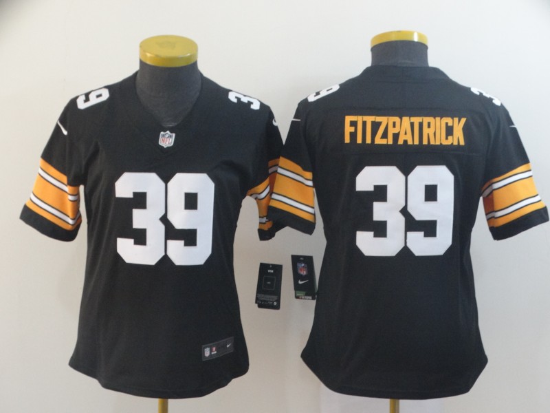 Nike Steelers 39 Minkah Fitzpatrick Black Alternate Women Vapor Untouchable Limited Jersey