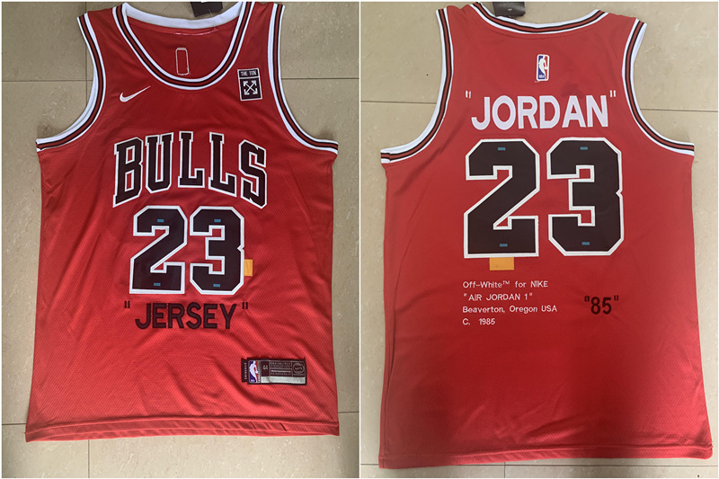 Bulls 23 Michael Jordan Red "85" Anniversary Nike Swingman Jersey