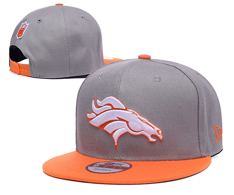 Broncos Fresh Logo Gray Adjustable Hat LH