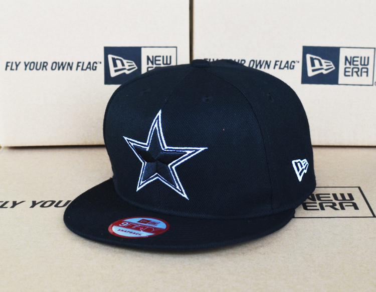 Cowboys Team Logo Navy Fitted Hat LH