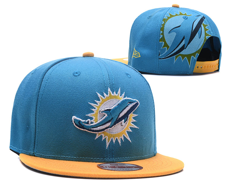 Dolphins Team Logo Blue Adjustable Hat LH