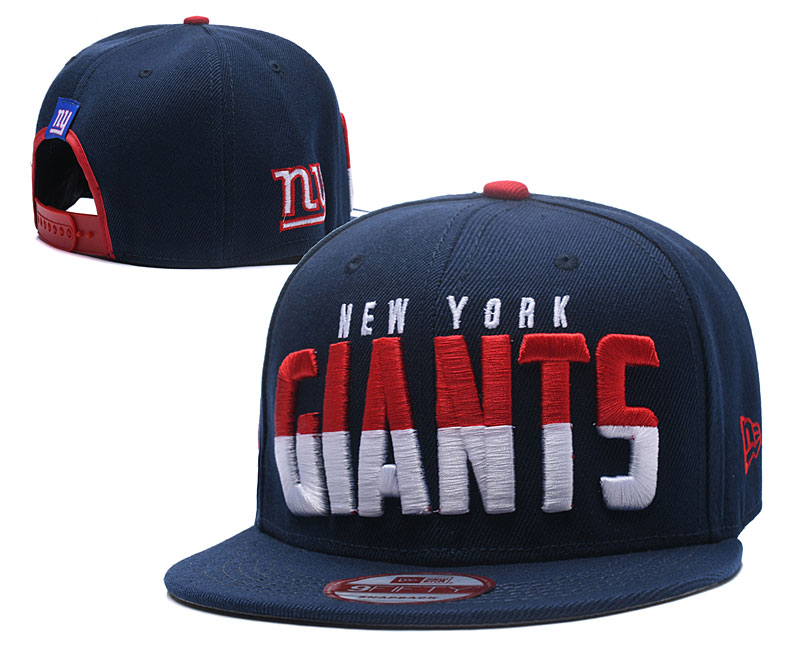 New York Giants Team Logo Navy Adjustable Hat LH