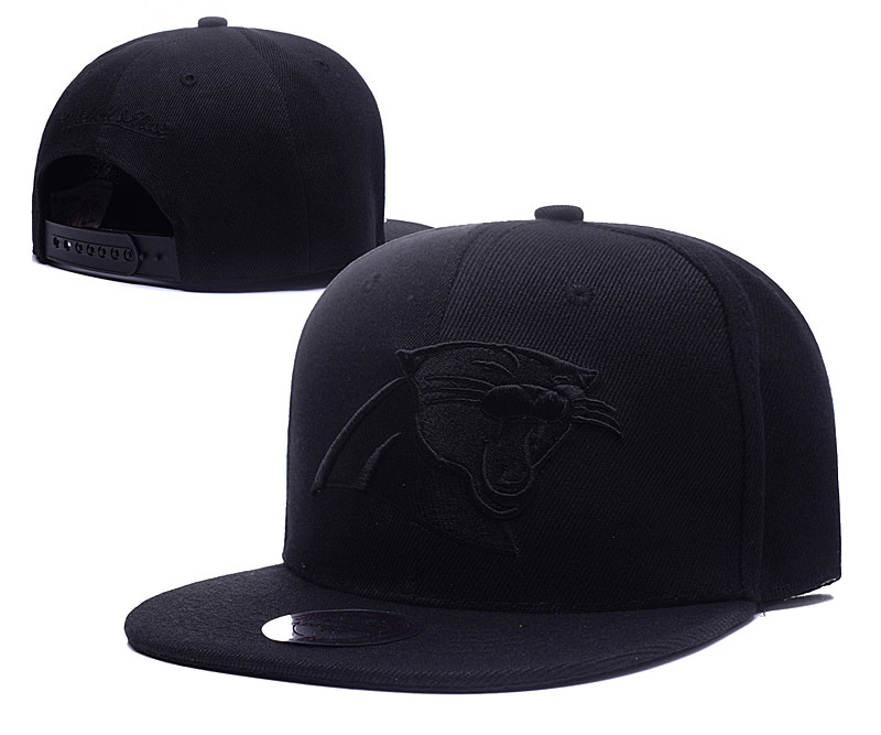 Panthers Team Logo Black Adjustable Hat LH