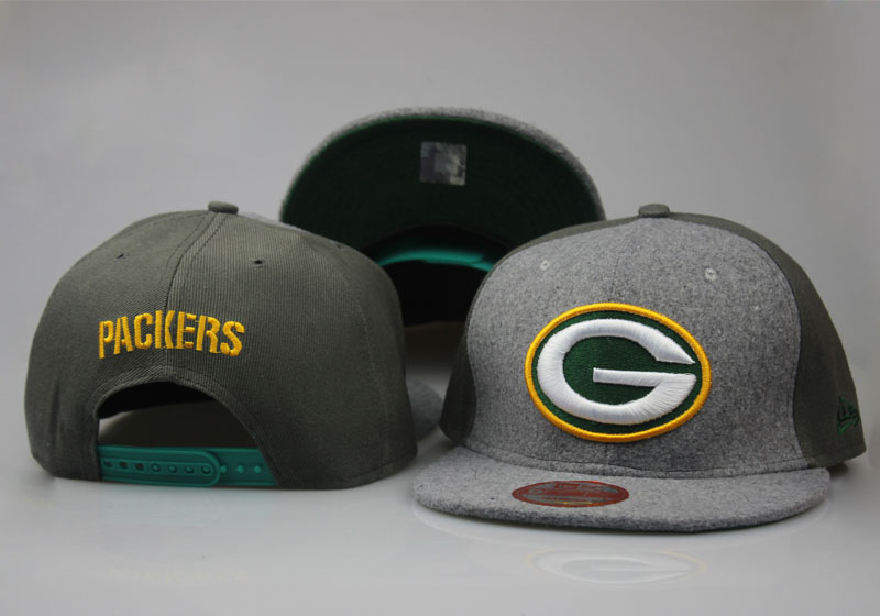 Packers Team Logo Gray Green Adjustable Hat LT