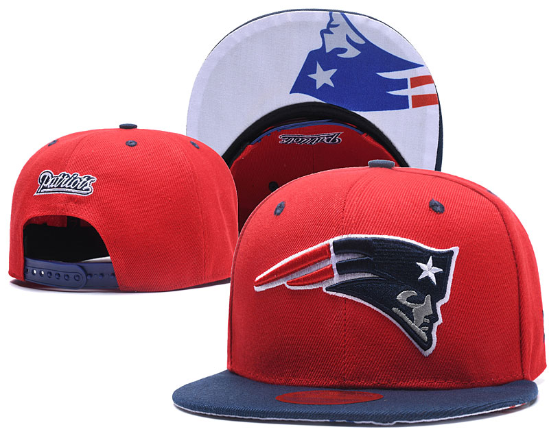 Patriots Team Logo Red Adjustable Hat LT