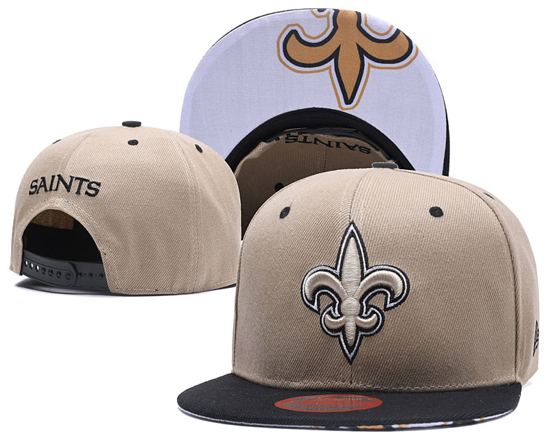 Saints Team Logo Light Brown Adjustable Hat LT