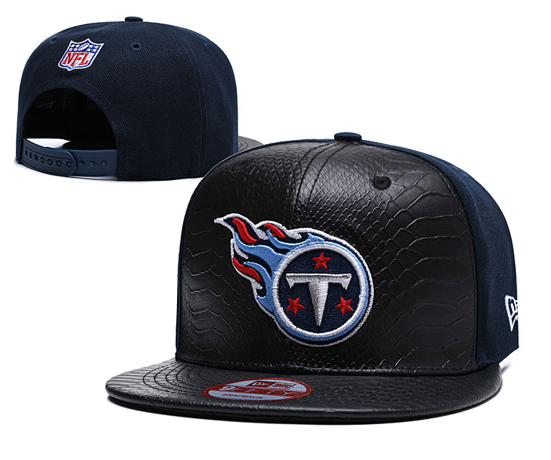 Titans Team Logo Black Adjustable Hat TX