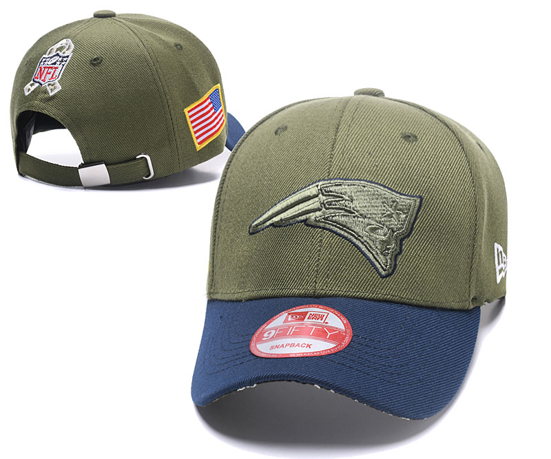 Patriots Team Logo Olive Peaked Adjustable Hat SG