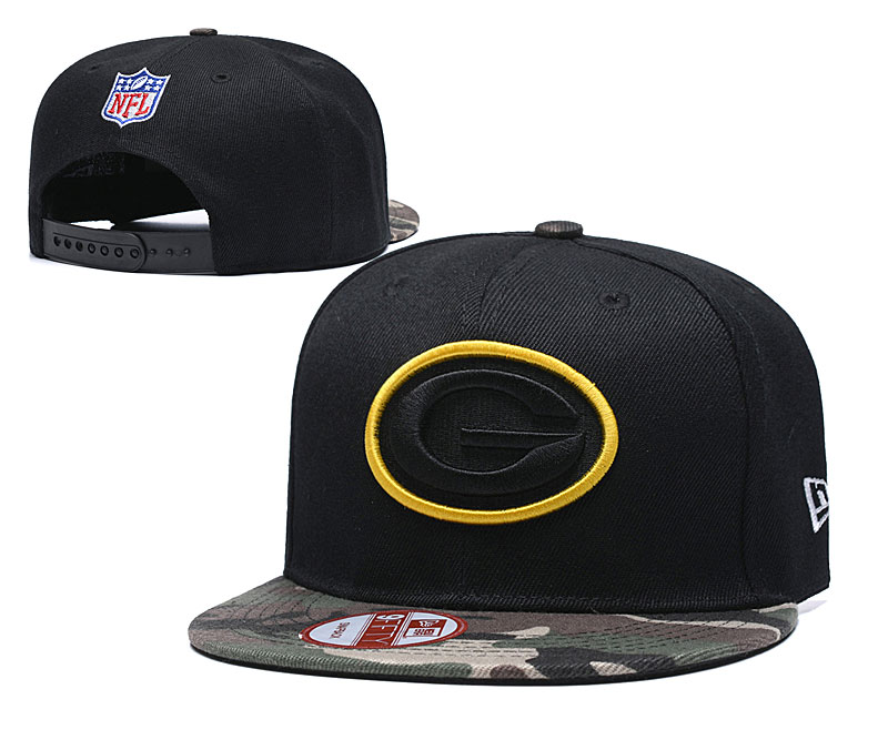 Packers Team Logo All Black Adjustable Hat TX