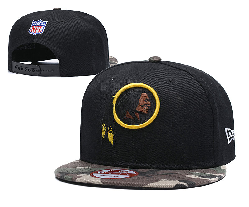 Redskins Team Logo Black Adjustable Hat TX