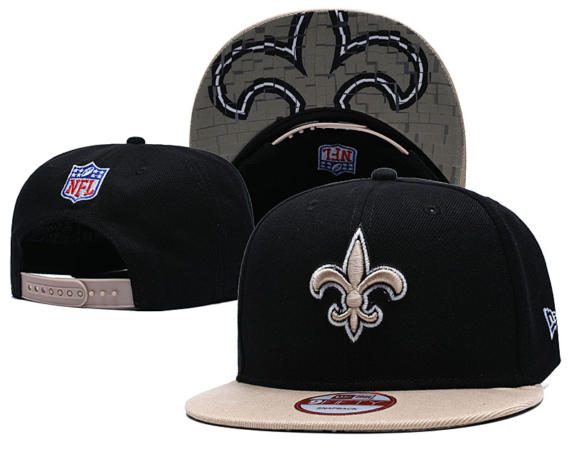 Saints Team Big Logo Black Adjustable Hat TX