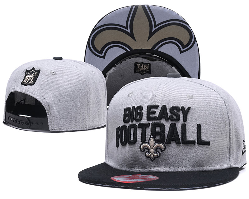 Saints Team Logo Gray Adjustable Hat TX