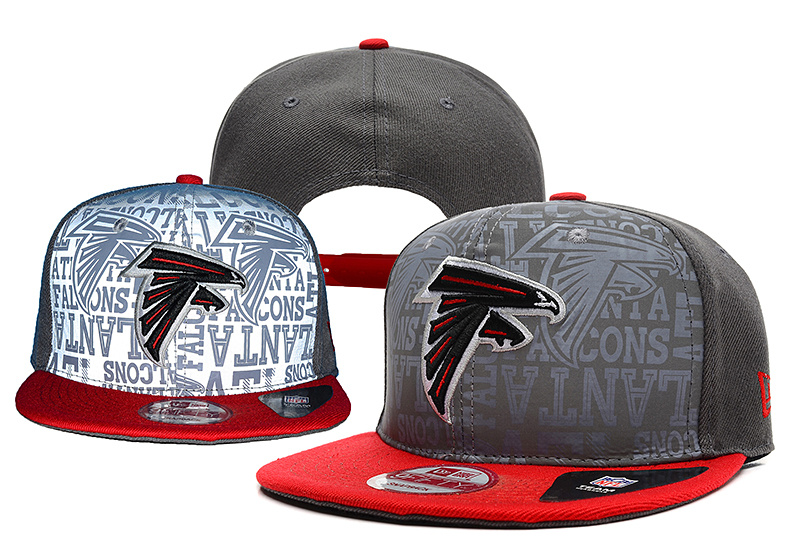 Falcons Team Logo Gray Red Green Adjustable Hat YD