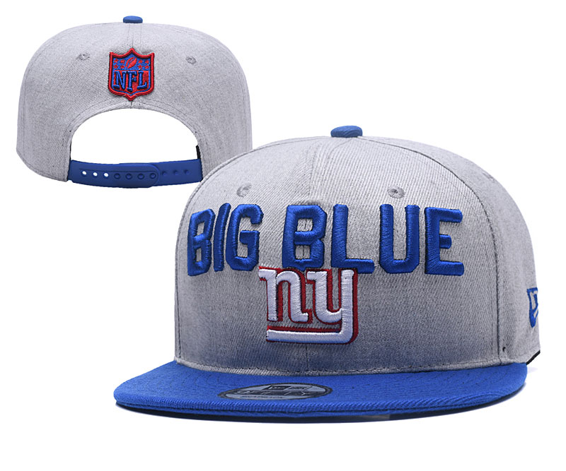 Giants Team Logo Gray Adjustable Hat YD