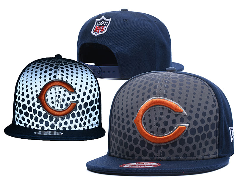 Bears Team Logo Black Gray Adjustable Hat GS
