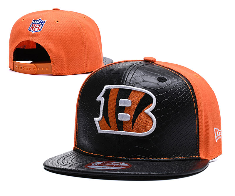 Bengals Team Logo Orange Black Adjustable Hat TX
