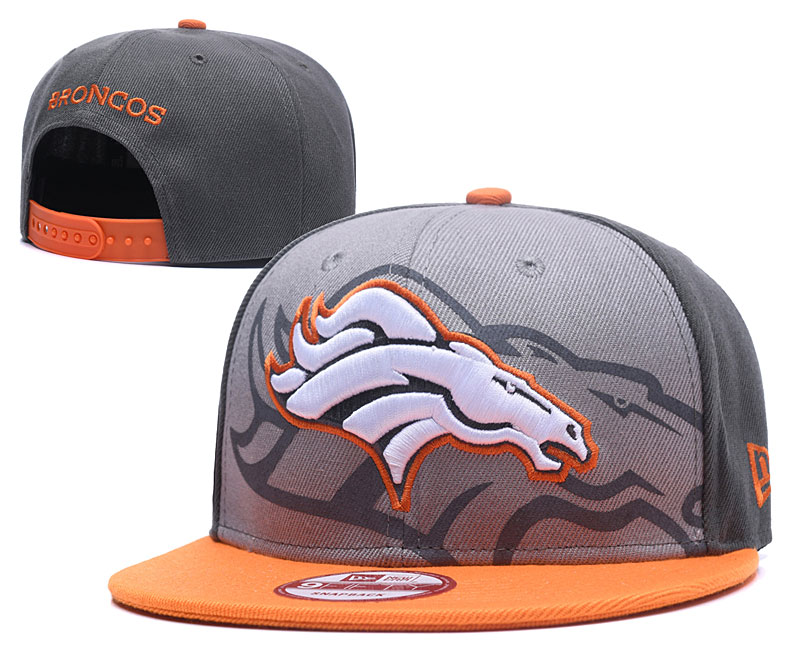 Broncos Team Logo Gray Adjustable Hat GS