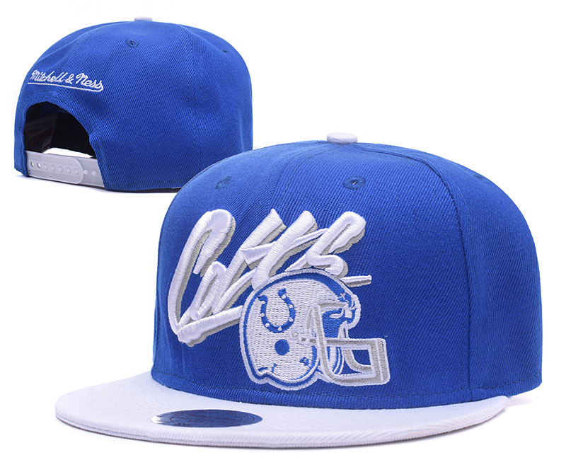 Colts Team Logo Blue Mitchell & Ness Adjustable Hat GS