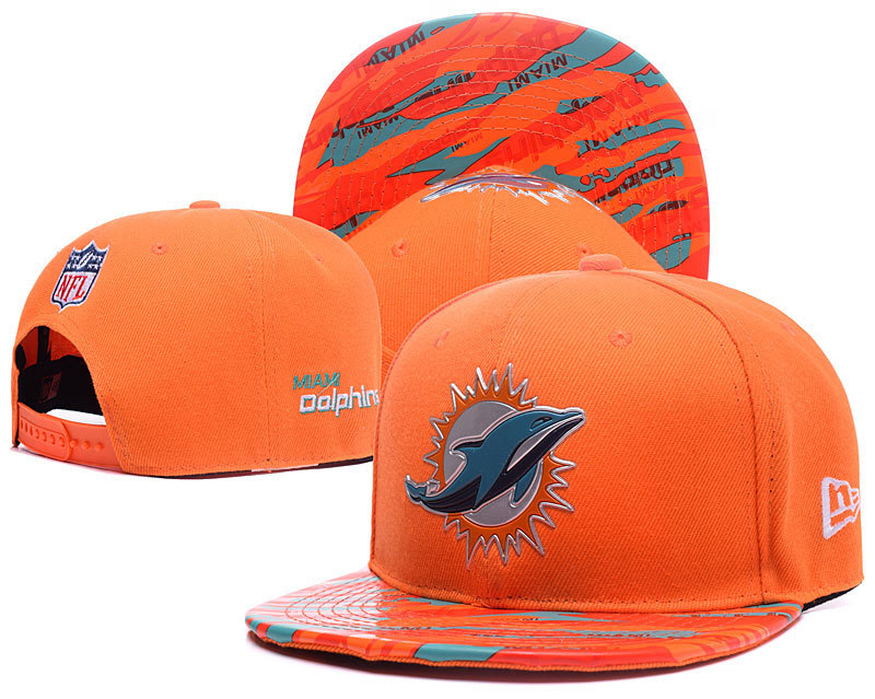 Dolphins Fresh Logo Orange Adjustable Hat YD