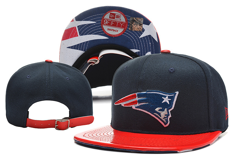 Patriots Fresh Logo Navy Red Adjustable Hat YD
