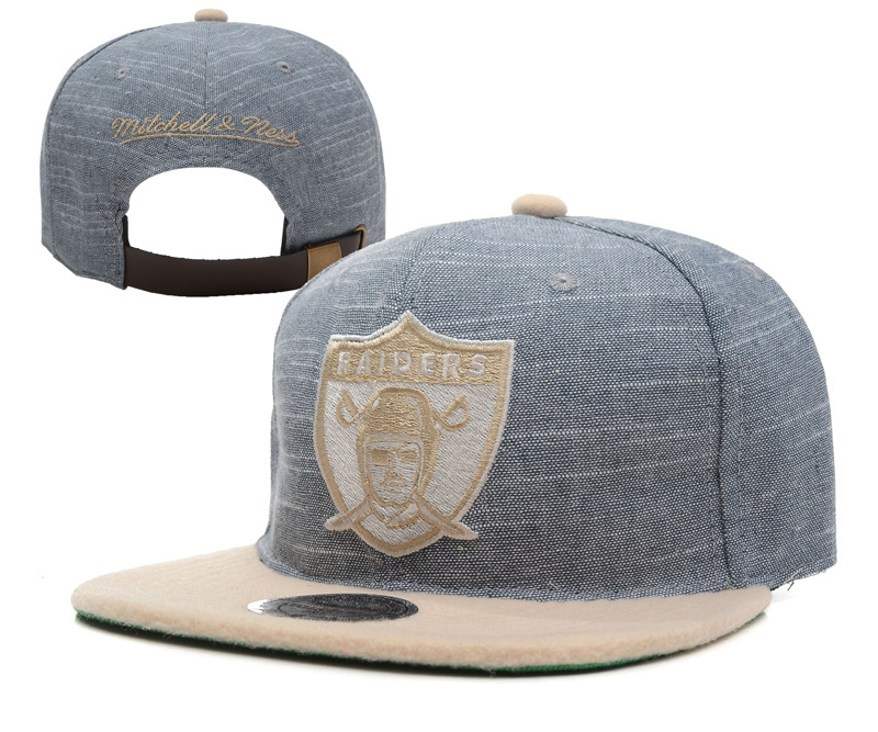 Raiders Team Logo Gray Adjustable Hat YD