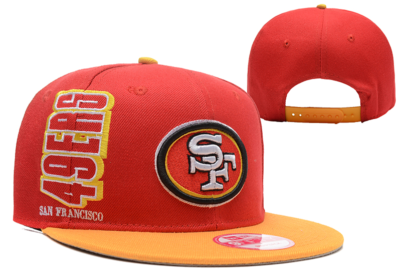 49ers Team Logo Orange Adjustable Hat LX