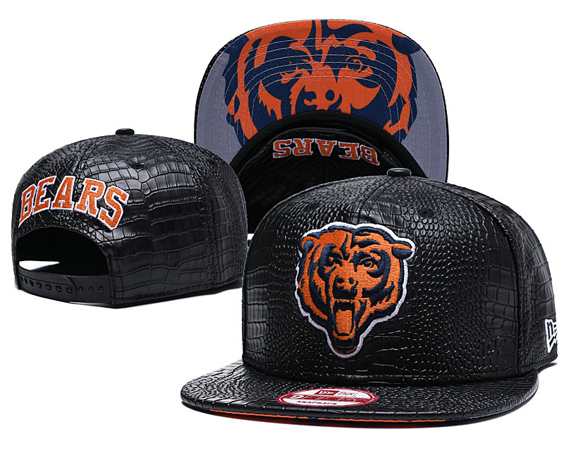 Bears Team Logo Black Adjustable Hat GS