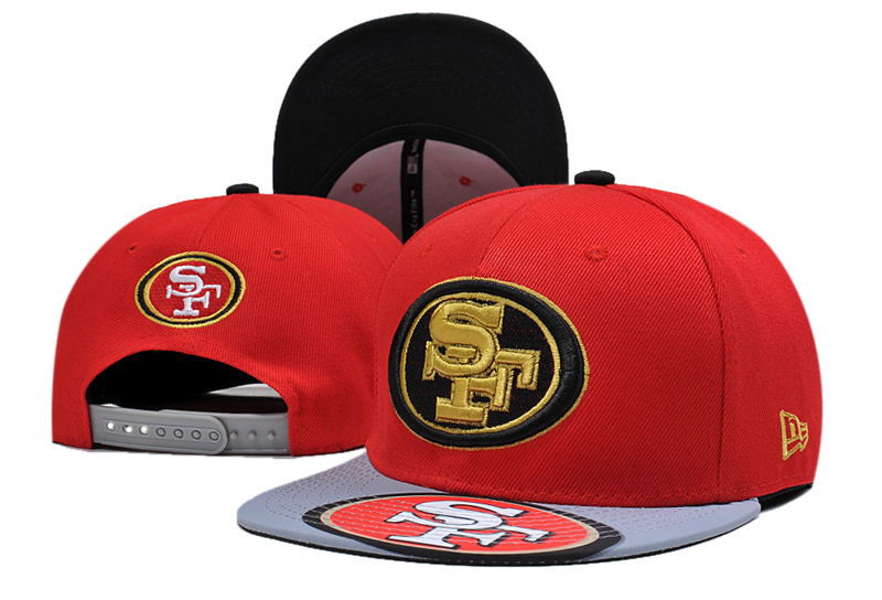 49ers Fresh Logo Red Adjustable Hat LT