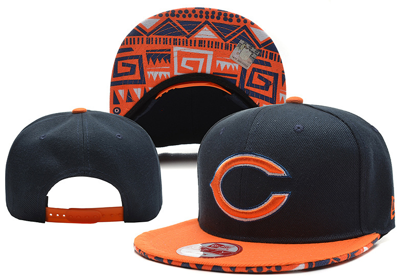 Bears Fresh Logo Black Orange Adjustable Hat YD