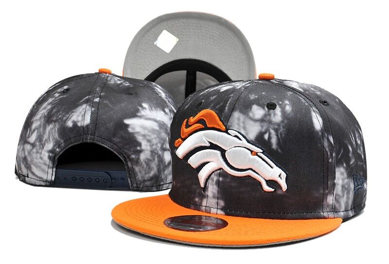 Broncos Team Logo Gray Black Special Adjustable Hat LT