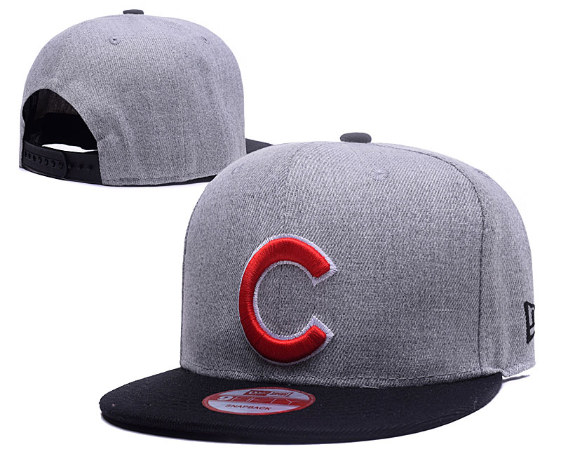 Cubs Fresh Logo Gray Adjustable Hat LH