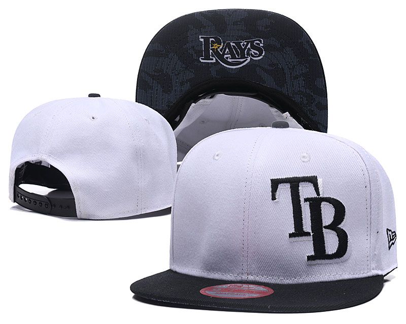 Rays Team Logo White Adjustable Hat LH