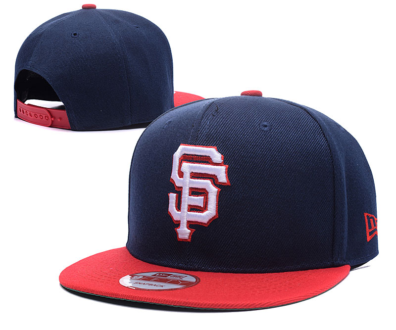 San Francisco Giants Team Logo Navy Adjustable Hat LH