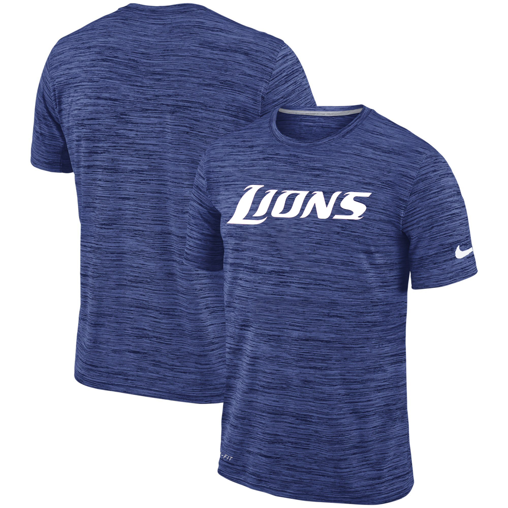 Men's Detroit Lions Nike Royal Velocity Performance T-Shirt
