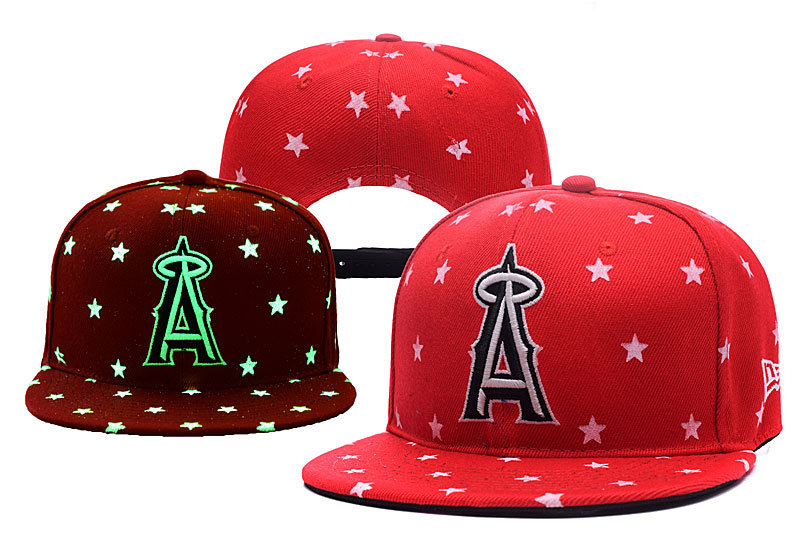 Angeles Fresh Logo Red Luminous Adjustable Hat YD
