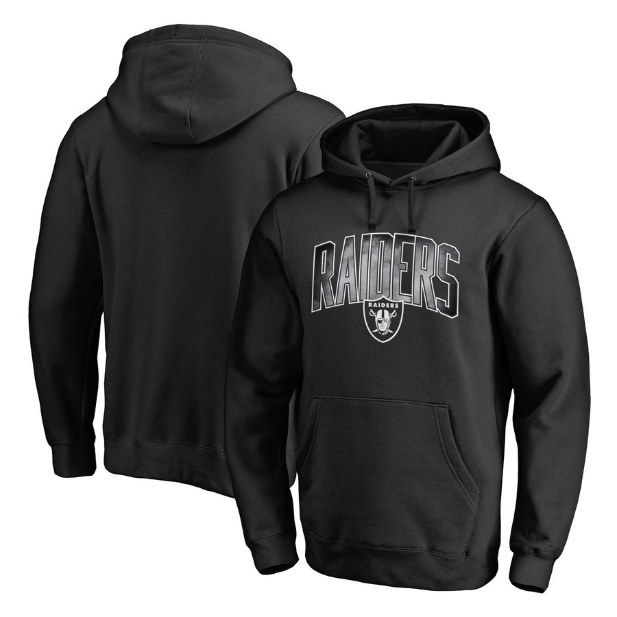 Oakland Raiders NFL Pro Line by Fanatics Branded Arch Smoke Pullover Hoodie Black