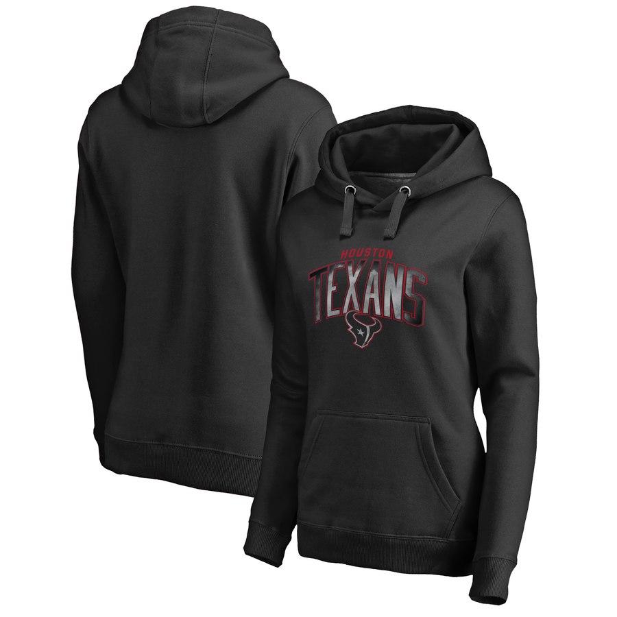 Houston Texans NFL Pro Line by Fanatics Branded Women's Plus Size Arch Smoke Pullover Hoodie