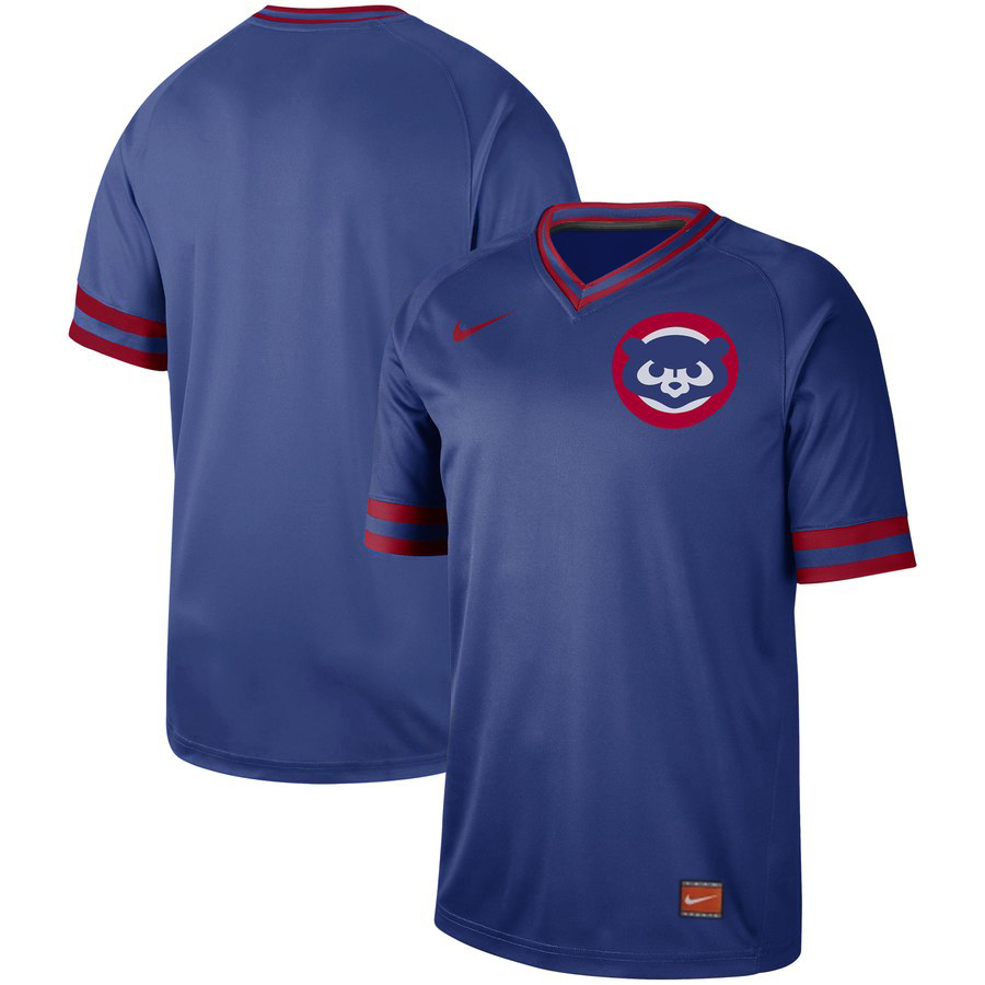 Cubs Blank Blue Throwback Jersey