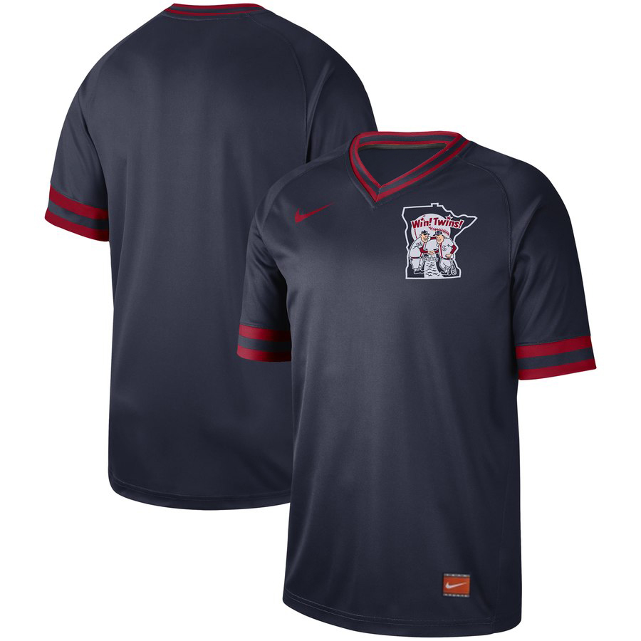 Twins Blank Navy Throwback Jersey