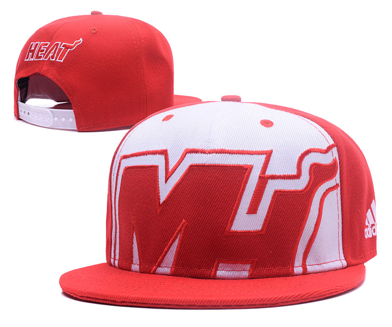Heat Team Logo Red White Adjustable Hat GS