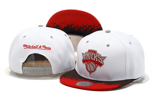 Heat Team Logo White Red Mitchell & Ness Adjustable Hat GS